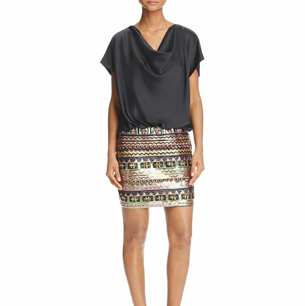 💕one day sale 💕Aidan Sequin-Skirt Charmeuse